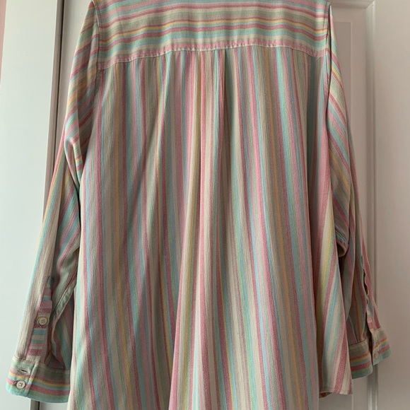 Torrid stripped postal button up shirt - Picture 3 of 3